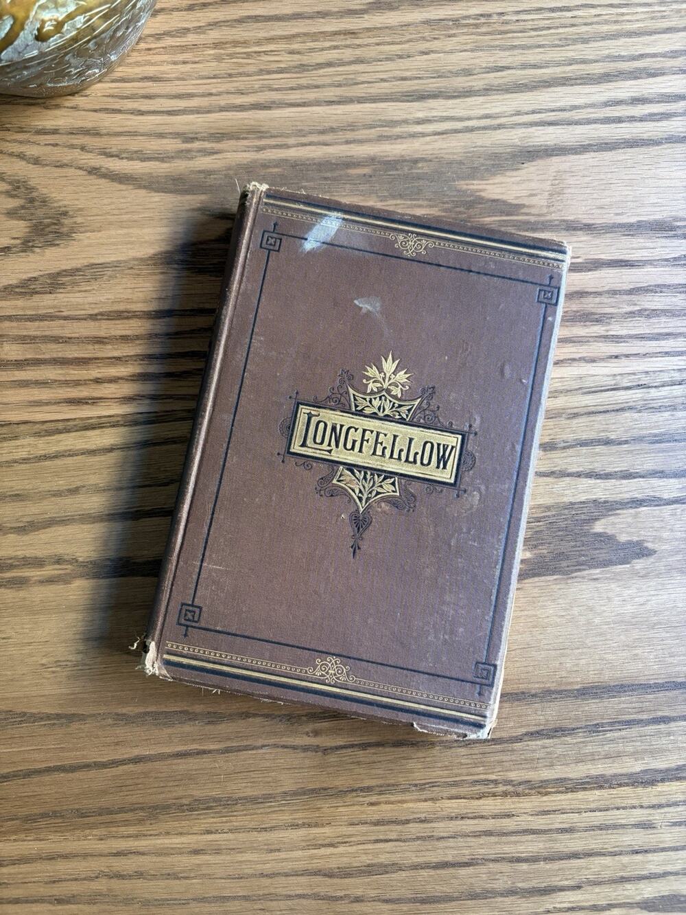 Antique 1876 Longfellow Hardcover Complete Poetical Works of Henry Wadsworth